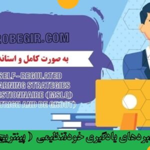 دانلود رایگان پرسشنامه راهبردهای یادگیری خودتنظیمی (پینتریچ و دی گروت)