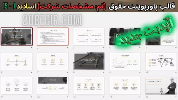 تم پاورپوینت حقوق تم مشخصات شرکت