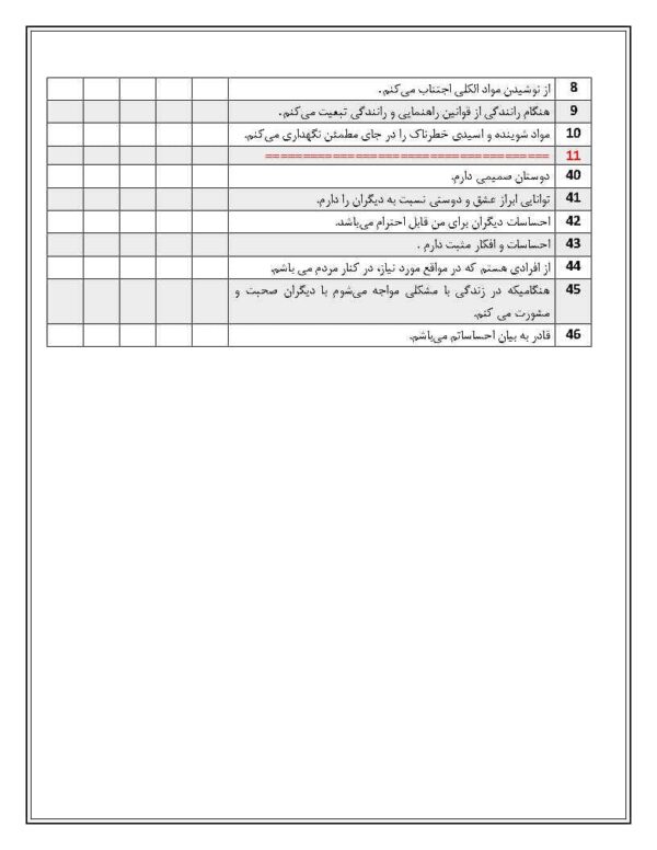 دانلود رایگان پرسشنامه سبک زندگی سالمندان - Image 3