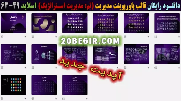دانلود قالب مدیریت استراتژیک برای دانشجویان
