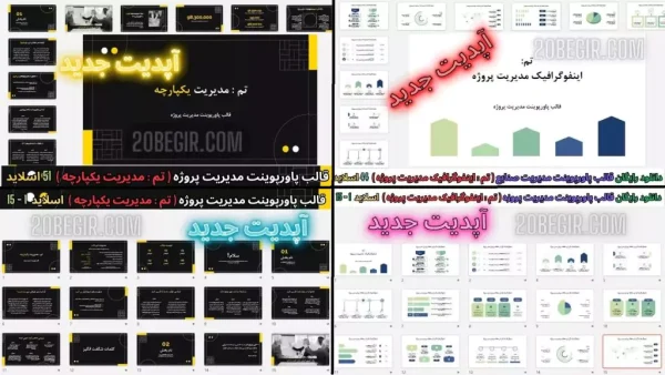 دانلود رایگان تم پاورپوینت مدیریت پروژه
