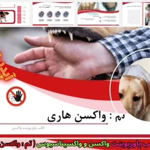 دانلود رایگان قالب پاورپوینت واکسن هاری