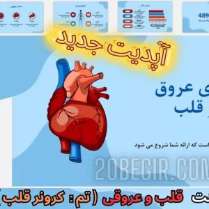 قالب پاورپوینت قلب و عروق بیماری عروق کرونر قلب