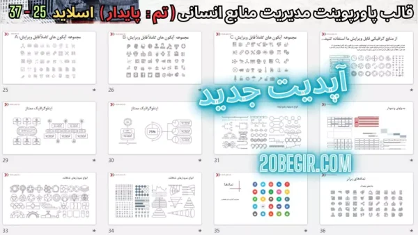 دانلود قالب پاورپوینت مدیریت منابع انسانی - پایدار