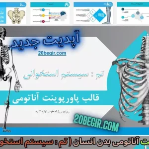 قالب پاورپوینت آناتومی سیستم استخوانی
