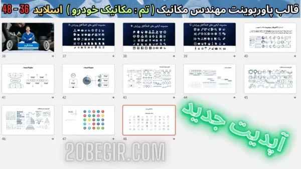 دانلود قالب پاورپوینت مهندسی مکانیک خودرو
