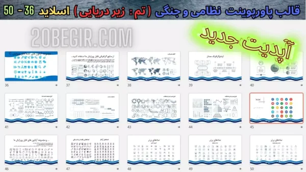 دانلود تم پاورپوینت نظامی زیر دریایی