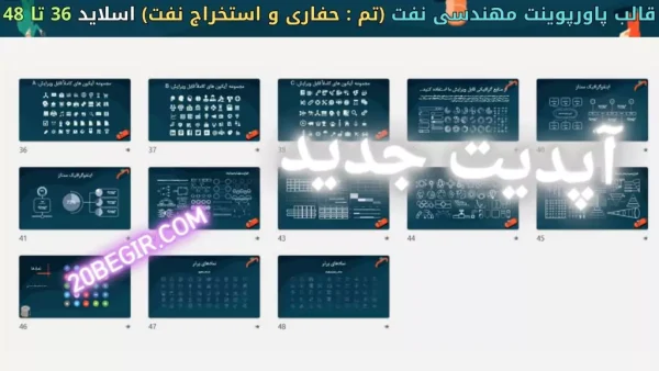 دانلود تم پاورپوینت مهندس نفت و گاز حفاری و استخراج نفت