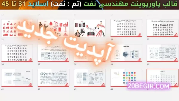 دانلود پاورپوینت مهندس نفت و گاز تم نفت