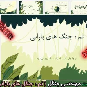 قالب پاورپوینت جنگل های بارانی