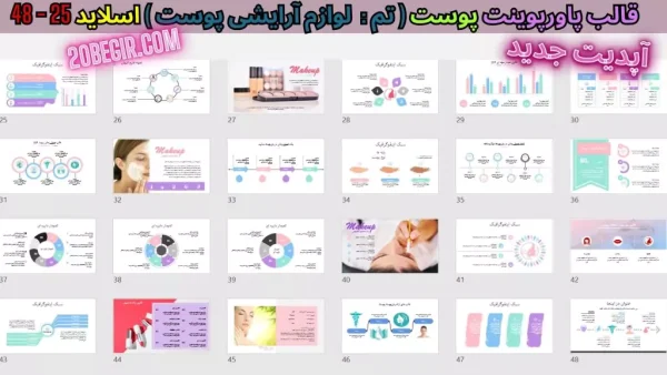 دانلود تم پاورپوینت آرایشی پوست