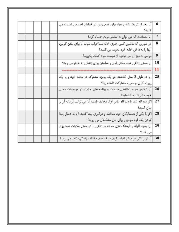 دانلود رایگان پرسشنامه سرمایه اجتماعی (دلاویز) - Image 3