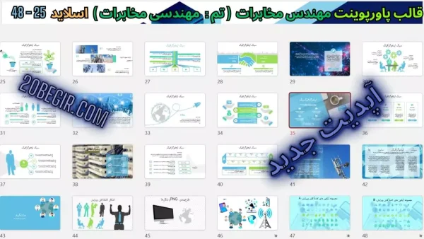 دانلود تم پاورپوینت مخابرات مهندسی مخابرات