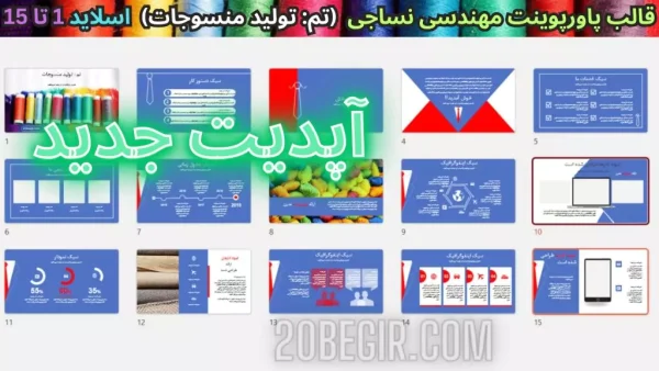 تم پاورپوینت مهندسی نساجی تولید منسوجات