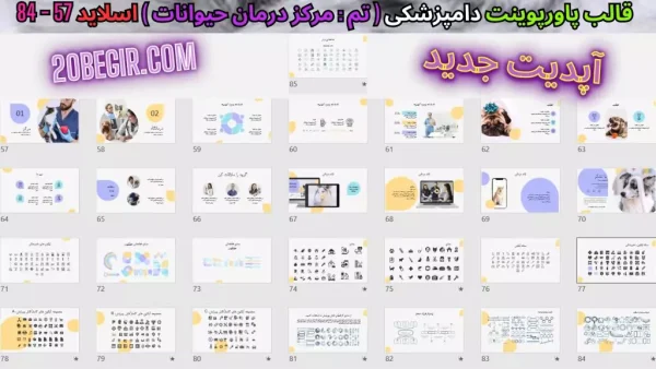 دانلود قالب پاورپوینت دامپزشکی - درمانهای مرکز درمان حیوانات