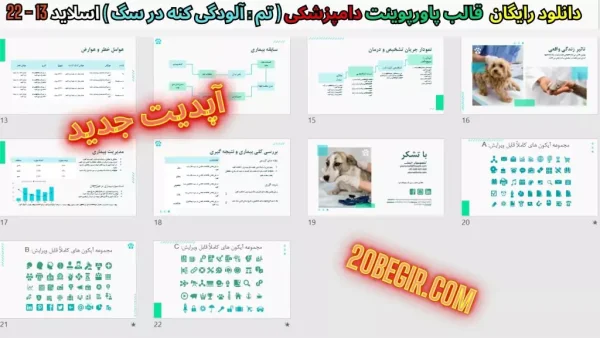 دانلود تم پاورپوینت دامپزشکی آلودگی کنه در سگ