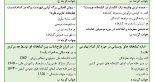 نمونه سوالات خدمات عمومی