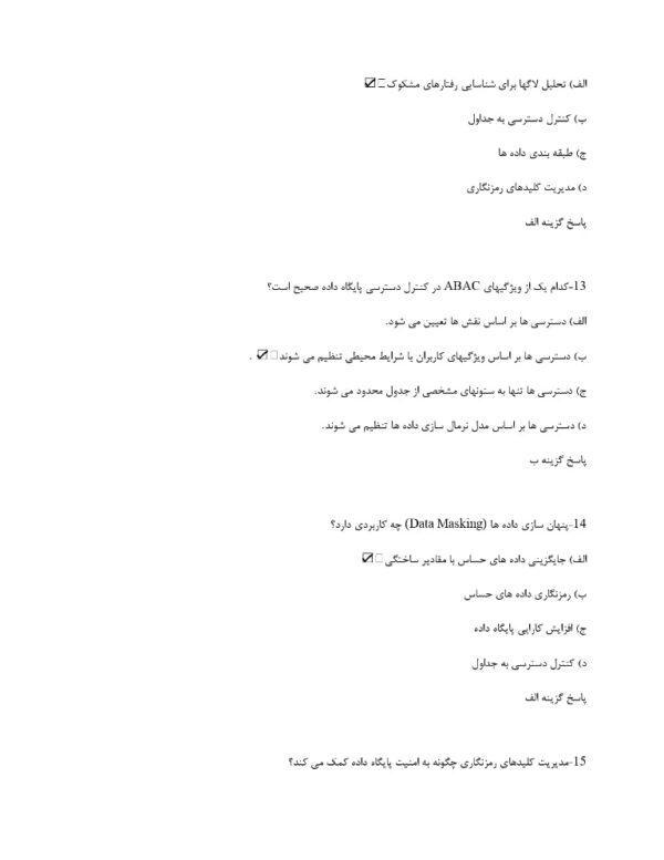 سوالات استخدامی امنیت داده 1404 - Image 5