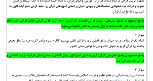 سوالات تربیت قرآنی و راهکارهای آن