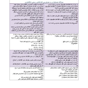 سوالات حسابداری و حسابرسی کارشناس رسمی دادگستری